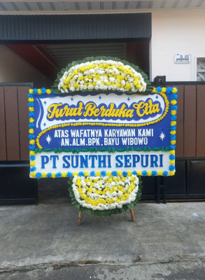 Papan Bunga Duka di Jatiranggon